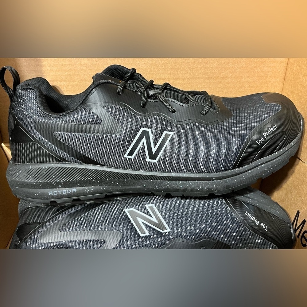 NEW- New Balance Logic Composite Toe Men's Industrial Work Shoes, Black, Size 14 - Picture 8 of 13